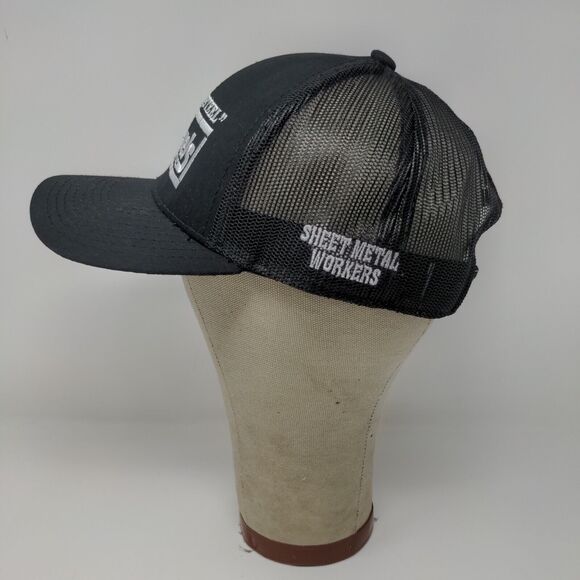 Pro Panels Inc Men Of Steel Black Strap Back Hat Outdoor Cap Platinum OSFA - Picture 5 of 12